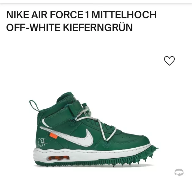 Nike Air Force 1 Mid x Off-White™ Pine Green | EU 44,5 US 10,5 | Neu