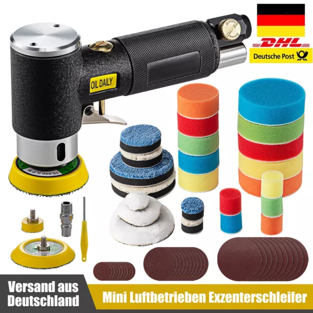 Mini poliermaschine Druckluft Polierer 25mm 50mm 75mm Exzenter Schleifer