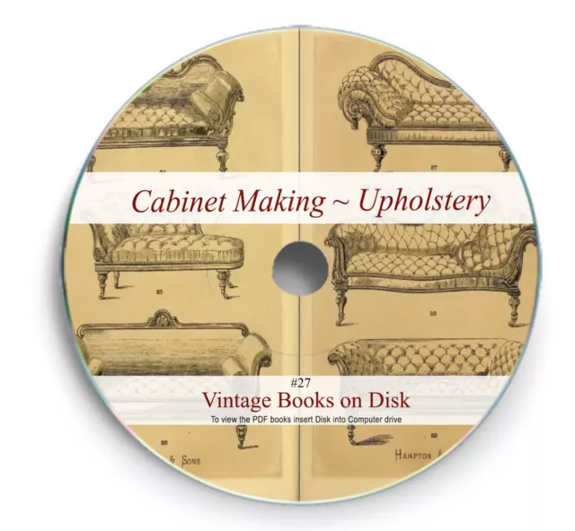 125 Rare Furniture Making Books on DVD - Cabinet Carpentry Old Woodworking 28