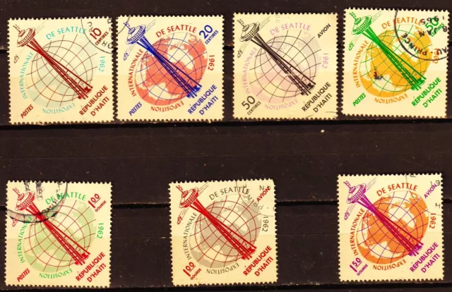 Haïti 7 timbres oblitérés PIM2266/15: Exposition internationale de Seattle