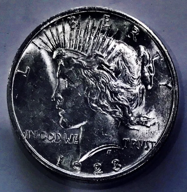 1923 D Peace Dollar Incredibly Rare Date! Stunning Example$ Wow Coin Nr#T200