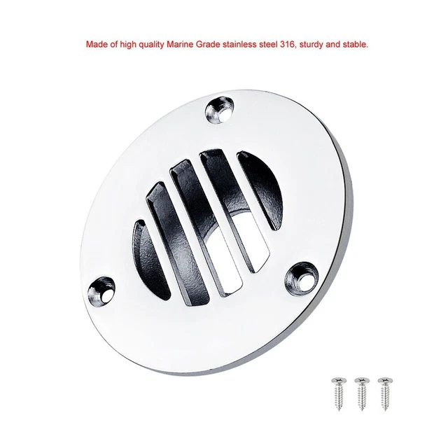 Pont Sol Vidange Vis 316 Acier Inoxydable Marine Bateau Navire Yacht 22mm Argent