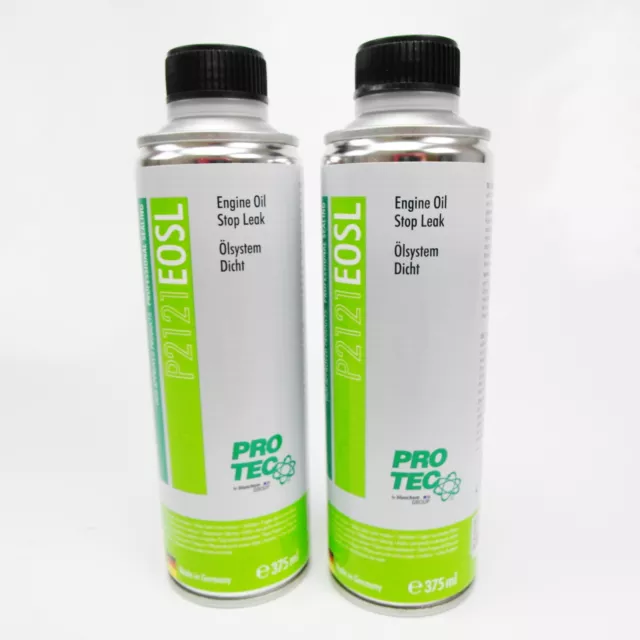 2x PRO TEC EOSL Ölsystem Dicht a 375ml P2121 Dichtmittel Motor Ölverluststop