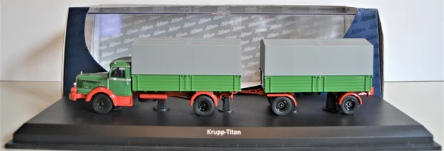 Märklin 1:43 - Model vrachtwagen - Marklin Camion Remorque Krupp