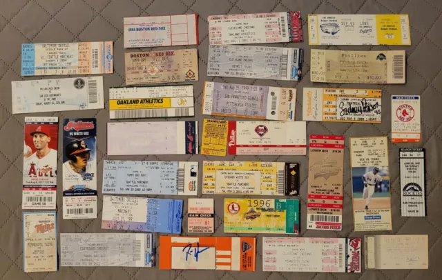 30 Baseball Ticket Stubs Mariners Twins White Sox Athletics Orioles Mets Giants⚾