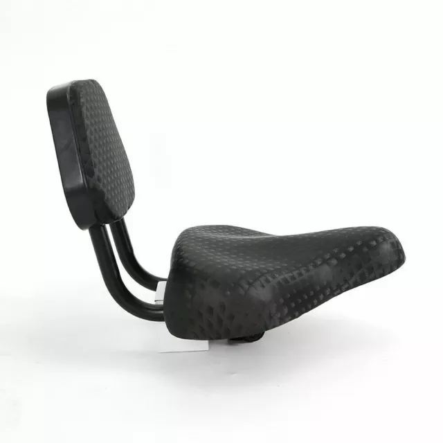 Bike Seat with Backrest for Mountain/Road Bicycle Beach Cruiser Chopper BLACK UK 2