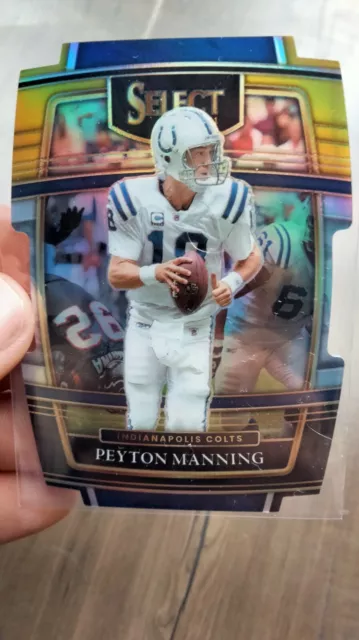 2021 Select Peyton Manning Black Gold Concourse Die Cut #35 Indianapolis Colts
