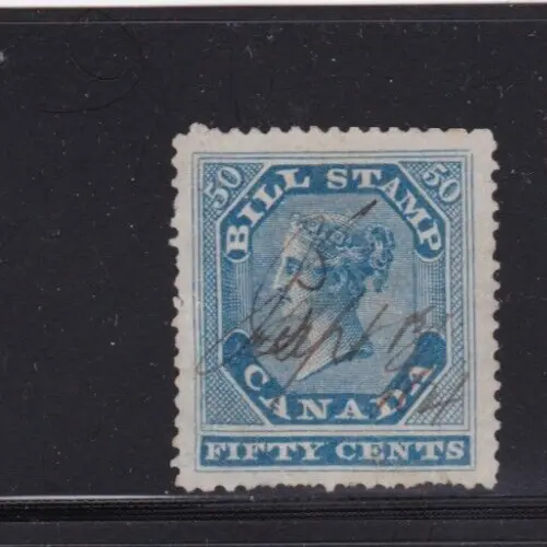 Canada Revenue Stamp First Bill Issue 50 cent Van Dam #FB14 Perf 12 1/2