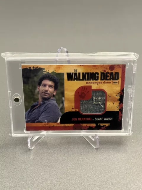 2011 Cryptozoic Walking Dead Wardrobe Jon Bernthal Shane Walsh STITCHING VARIANT