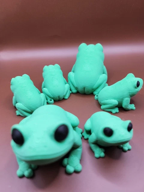 Butt frog & Tiny Butt Frog 3d Printed  / child, adult gifts