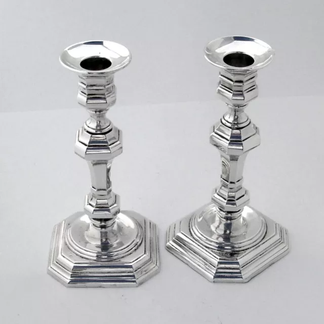 Spanish Candlesticks Pair 915 Silver
