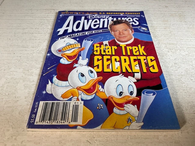 Disney Adventures Magazine for Kids-Jan. 1995-Shatner- Star Trek Secrets-VGC