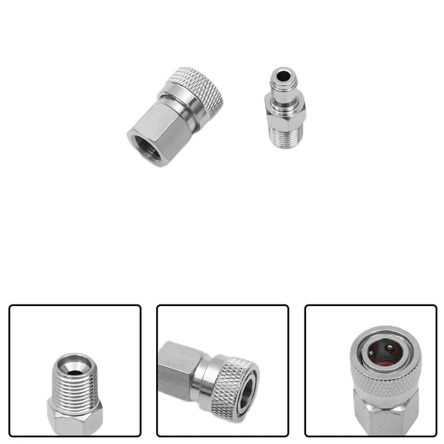 PCP 8mm Schnellspanner-Trennkupplung 1/8 NPT Außen- & Innengewinde – Passend Für Druckluft & Co.