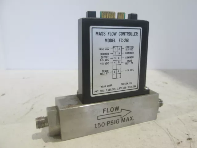 Tylan, FC-261, Mass Flow Controller, 20 SLPM, H2/N2, Used