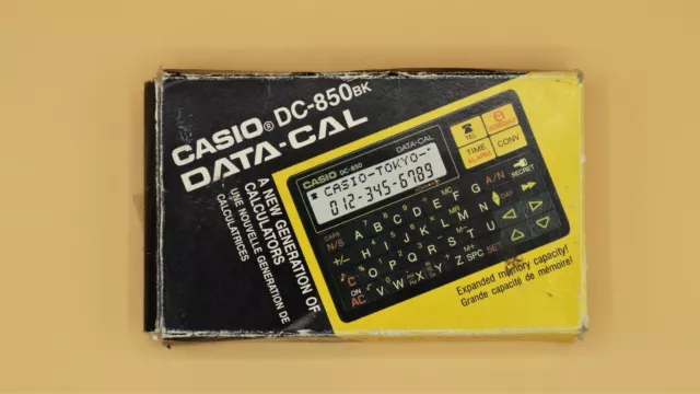 Calculadora Casio data-cal DC-850 BK. Calculadora vintage, antigua año 1990
