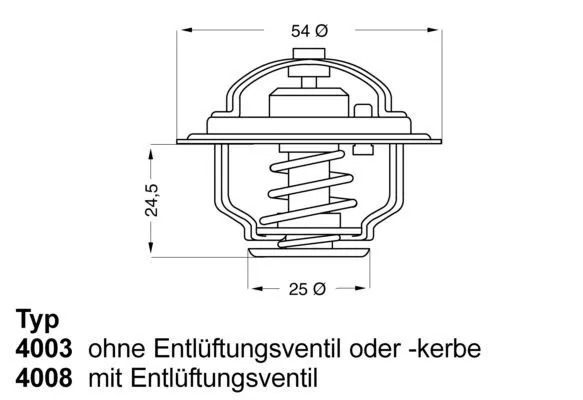 BorgWarner (Wahler) Thermostat, Kühlmittel 4008.79D für ALFA ROMEO