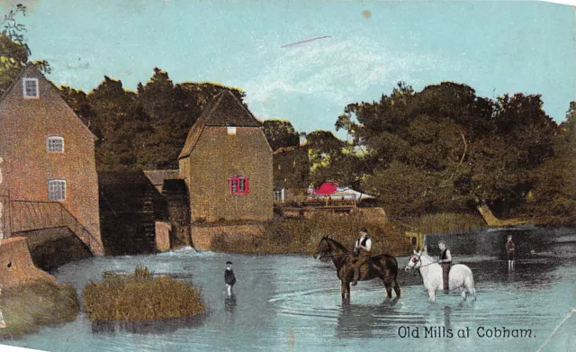 Postcard Cobham - Old Mills - Animated Scene - Circa 1908