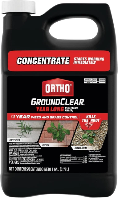 Groundclear Vegetation Killer Weedkiller Concentrate, Weed Grass Killer, 1 Gal