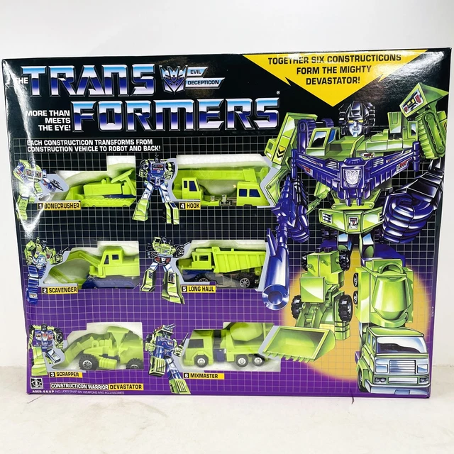 TRANSFORMERS G1 CONSTRUCTICON Devastador Transformador Figuras