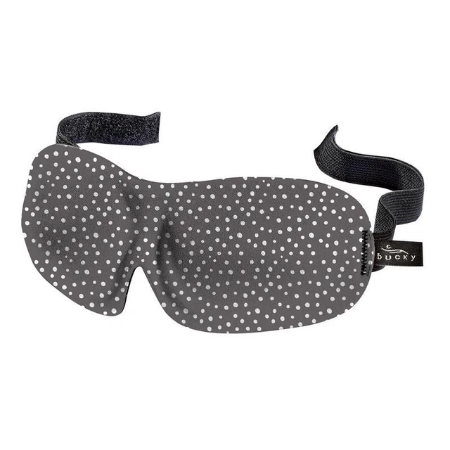 40 Blinks Sleep Mask - Gray Granite Dots Fabric Print 3.5x9.5 inches