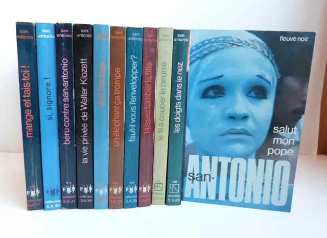 SAN ANTONIO - Lot de 11 livres: San Antonio - 1960-1970
