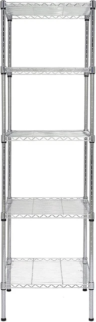 Heavy Duty 5 Tier Wire Shelving Unit 18X18X59-Inches 5 Shelves Storage Rack Meta