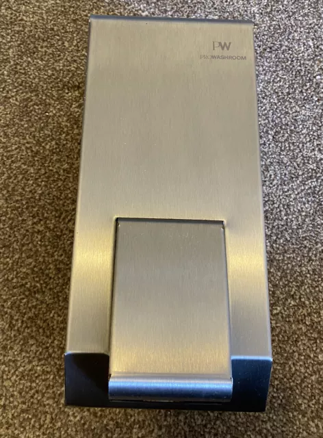 RRP £60 -New Pro Washroom Brushed Stainless Steel Liquid Soap Dispenser (262347)