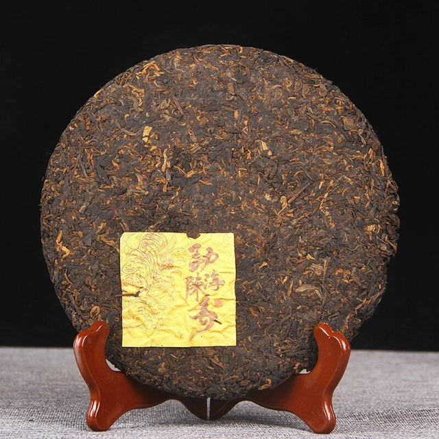 Menghai Scent of Time Ripe Puer Tea Golden Bud Shu Puerh Tea 357g/12.59oz
