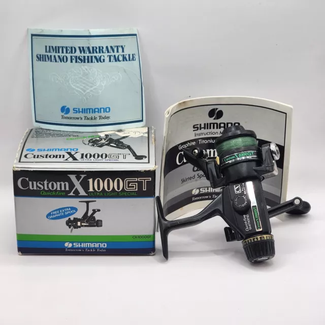 RARE SHIMANO CUSTOM GT Plus GT 1000 Spinning Reel With Box And