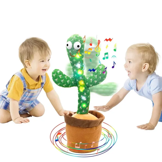 Dancing Cactus Plush Toy Rechargeable 120 Songs (Dancing+Singing+ Recording) HOT
