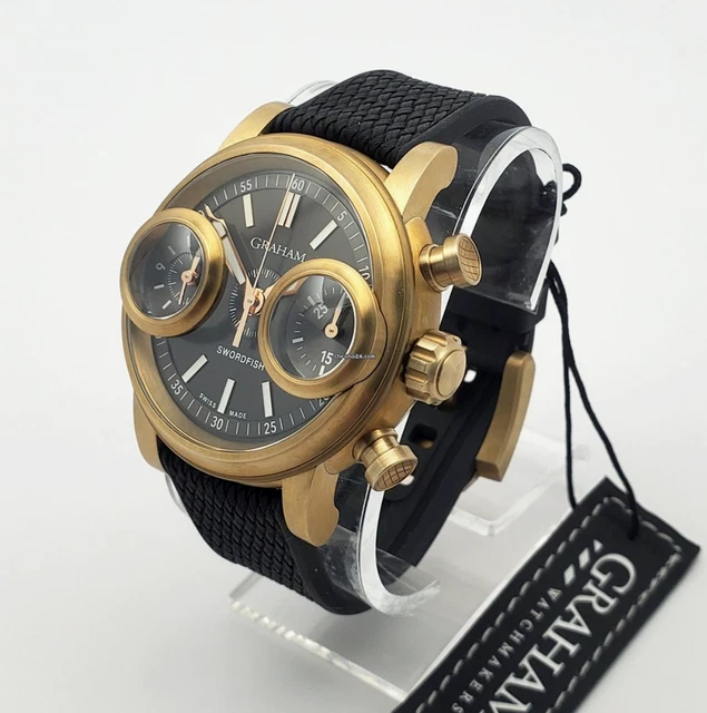 GRAHAM SWORDFISH CHRONOGRAPH 2SXAK.B02A BRONZE 46mm UNWORN! GRAHAM SWORDFISH CHRONOGRAPH 2SXAK.B02A BRONZE 46mm UNWORN!