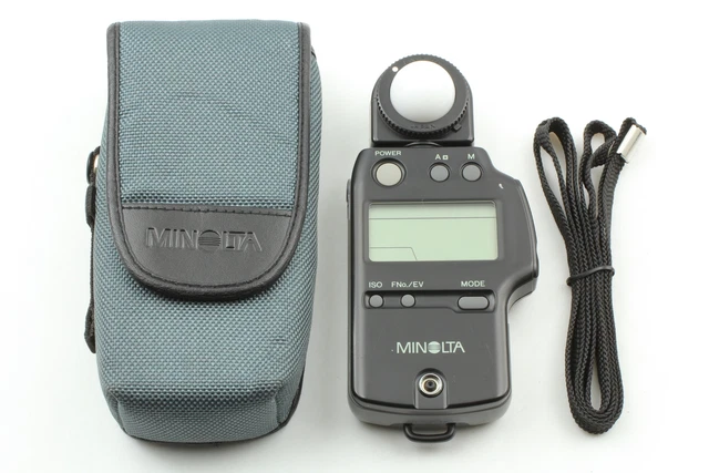 Minolta Auto Meter IVF w/ Case Light Meter Exposur Meter [Near MINT] From JAPAN