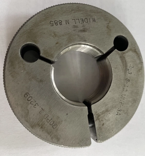 1-3/8-12 Unf-3A Thread Ring Gage  Go Only P.d. = 1.3209 Widell Gage