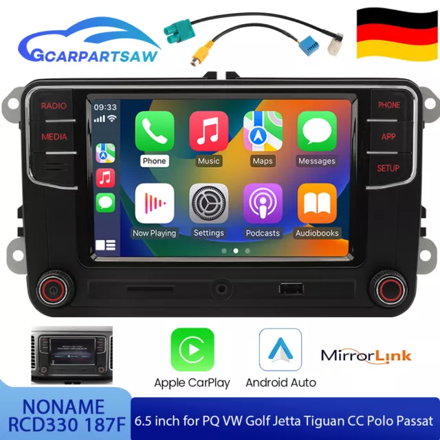 Radio de coche NONAME RCD330 187F Carplay Android coche RCD340G para PQ VW Golf Passat