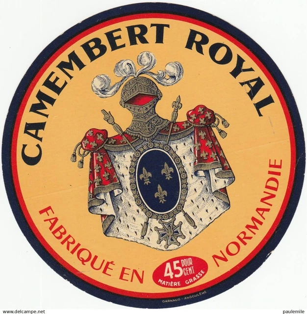 CAMEMBERT : Ensemble de plus de 100 étiquettes publicitaires anciennes