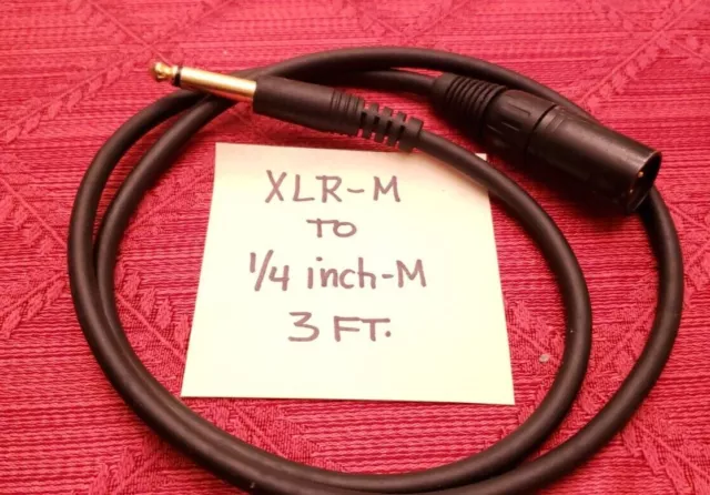 EXF Series 1/4 inch Plug to RCA Plug Premium Audio Cable 25ft