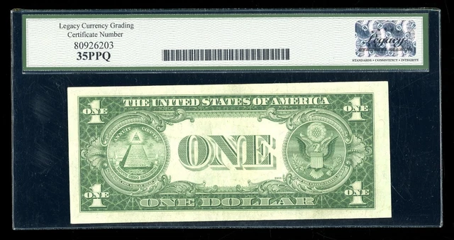 DBR 1935-E $1 Silver Fr. 1614 BH Block Legacy 35 PPQ Serial B56975988H 2