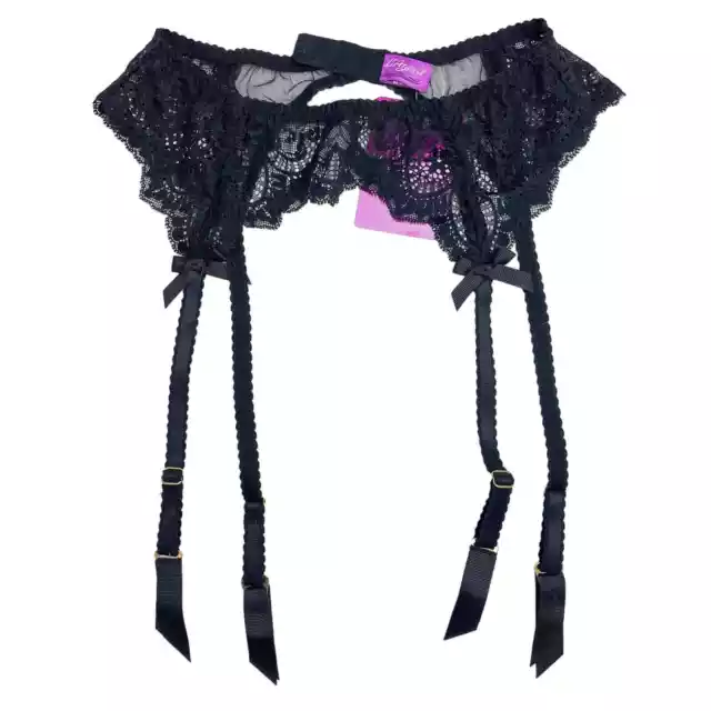 NWT L’Agent Agent Provocateur (M) Vanessa Black Lace Garter Belt