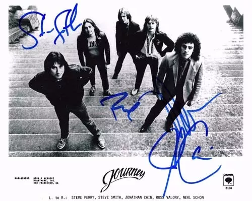 Journey Band Autographed 8x10 Signed Photo reprint