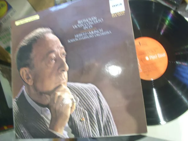 BEETHOVEN Violin Concerto in D, Heifetz, Munch, Boston Symphony, RCA Vinyl, LP