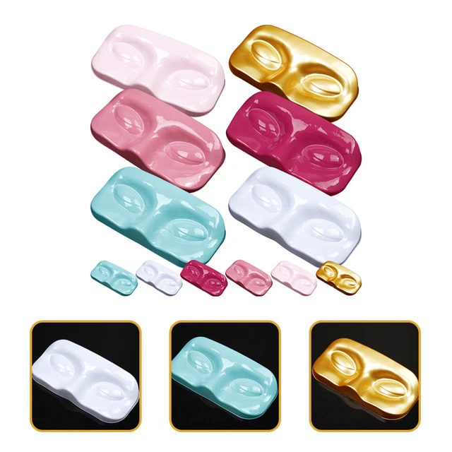 12 Pcs Empty Eyelash Case False Eyelash Tray Eyelash Face Support Large