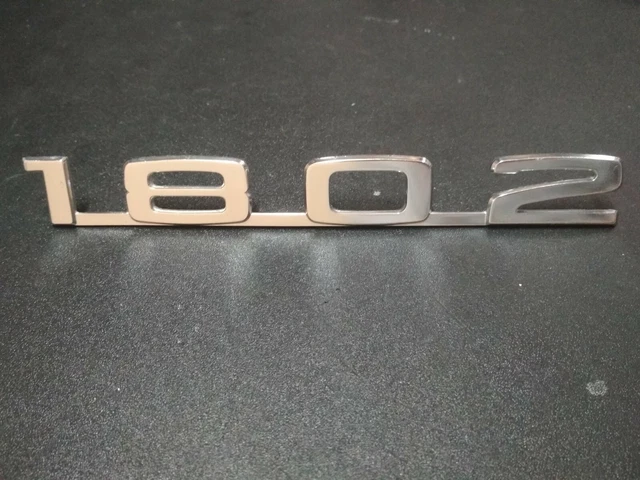 BMW E10 emblem rear "1802"   !!NEW!! NLA GENUINE  51141817300