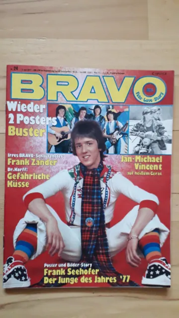 BRAVO Nr.24 vom 2.6.1977 mit Riesenposter Buster, Jan-Michael Vincent, Jeanette 2