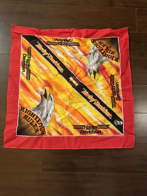 Vintage Harley Davidson Eagle Bandana USA