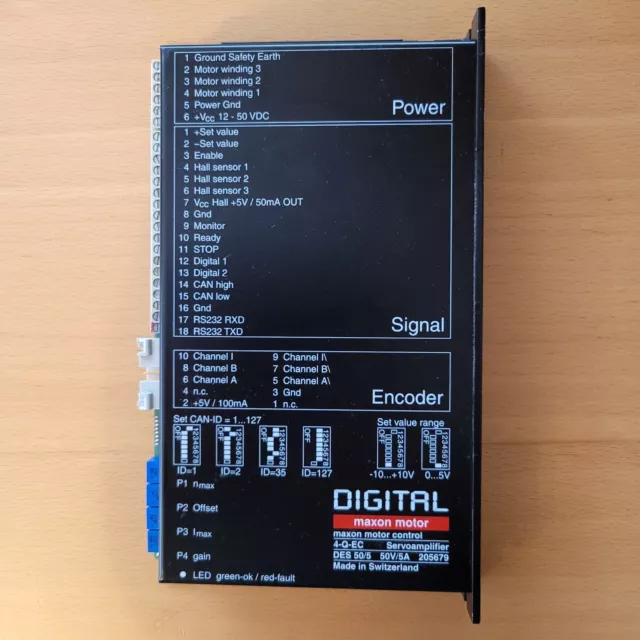 Digital Maxon Motor Control 4-Q-EC Servoamplifier Power Digital Verstärker