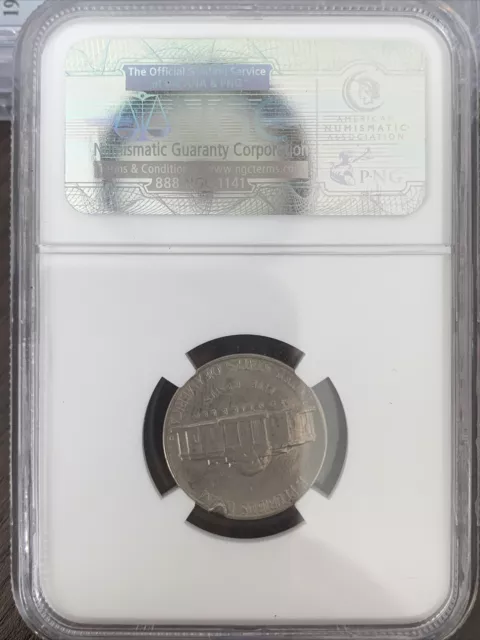 1964 D 5C Mint Error Ngc Au Details Edge Damage Jefferson Nickel 2