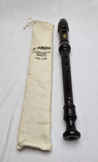 Recorder Yamaha YRS-24B Soprano Descant Recorder Baroque with Bag