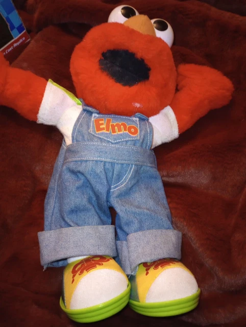 Elmo Sesame Street Lets Pretend Elmo Plush Talking Toy Doll Stuffed Fisher Price
