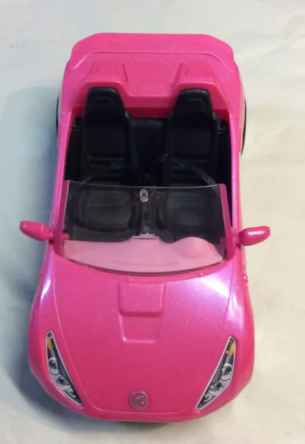 2016 Mattel Barbie Doll Vehicle Glam Sparkling Pink Convertible Car