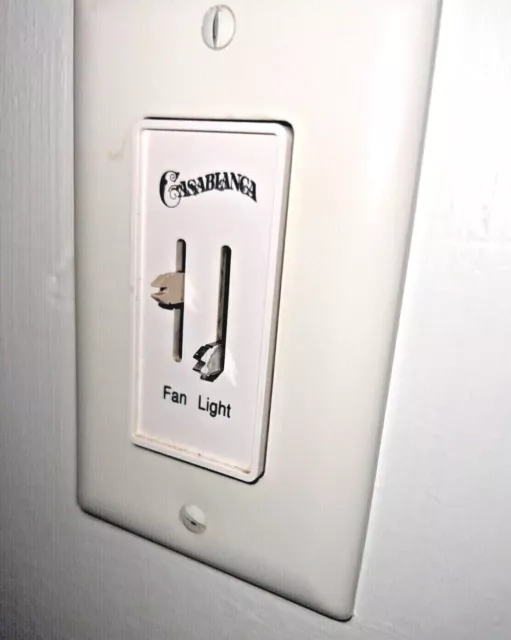 Casablanca fan light DUAL SPLIT DIMMER replacement Slider HALF KNOBS OEM 1 pair